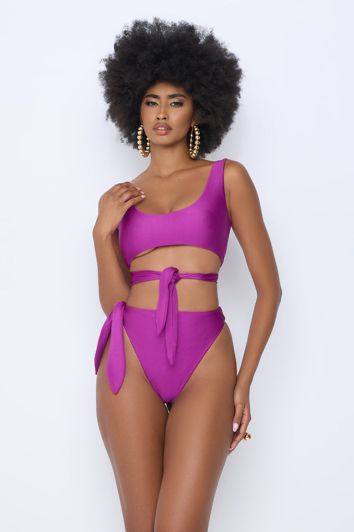 1980 SIGNATURE BIKINI SET - PURPLE