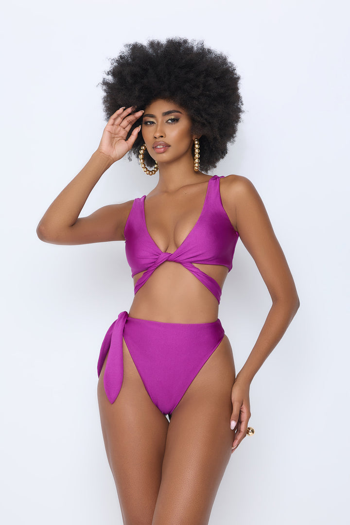 1980 SIGNATURE BIKINI SET - PURPLE