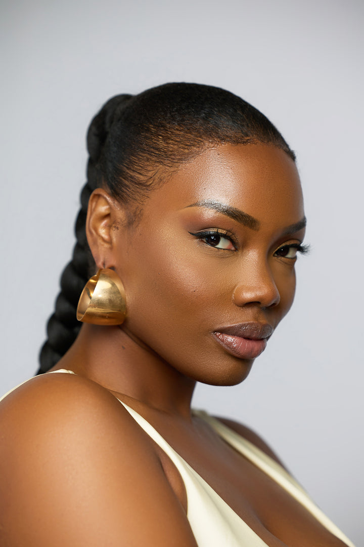 LIFE IS GOLDEN - BOLD HOOP EARRINGS