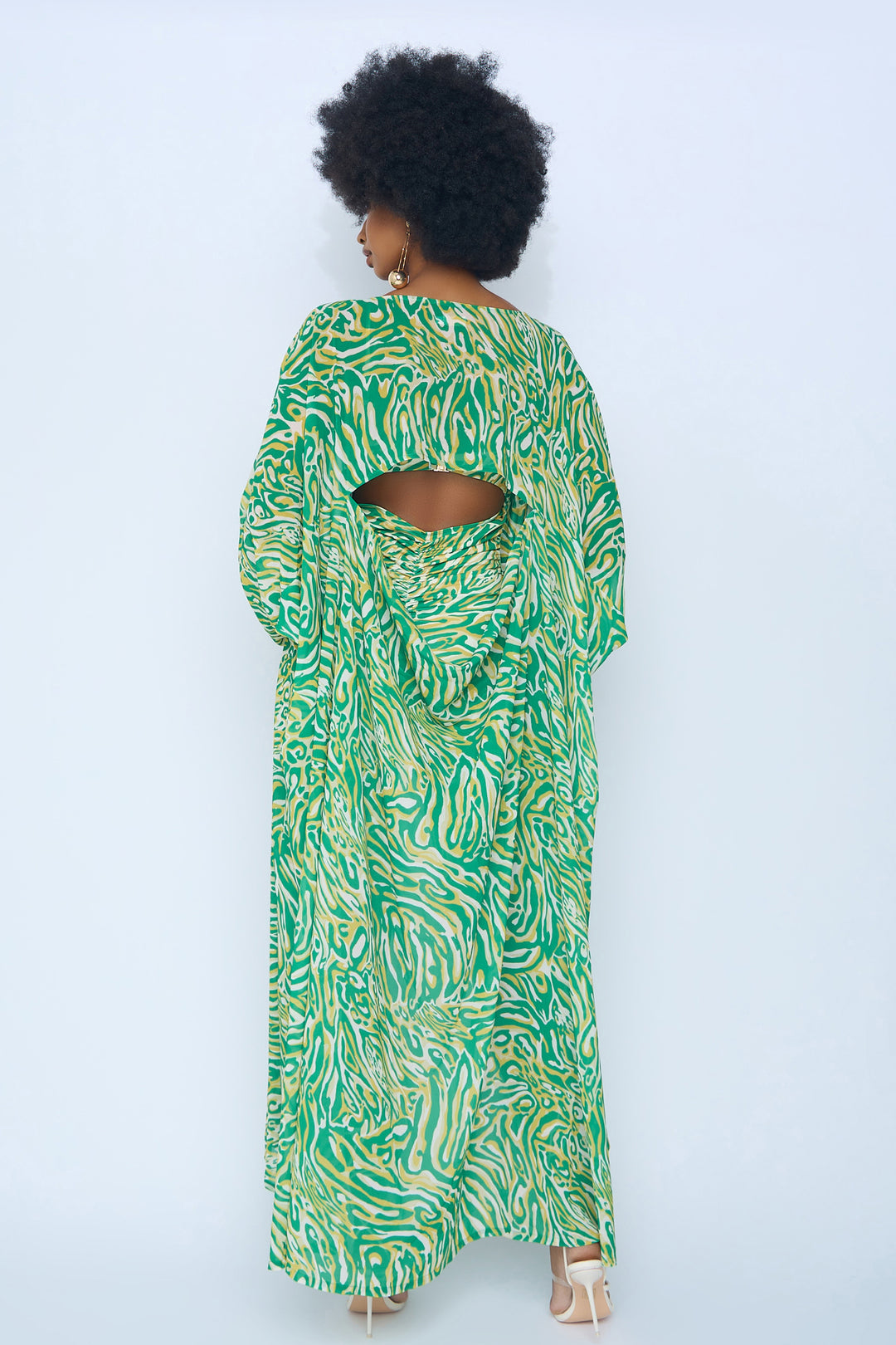 BREATHLESS MOMENTS COVERUP - GREEN PRINT